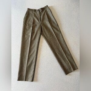 Vintage Pinstripe Wool Trousers